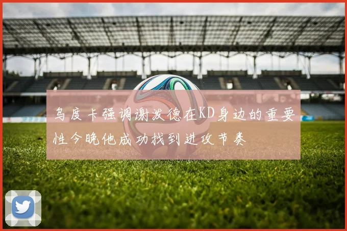 乌度卡强调谢泼德在KD身边的重要性今晚他成功找到进攻节奏